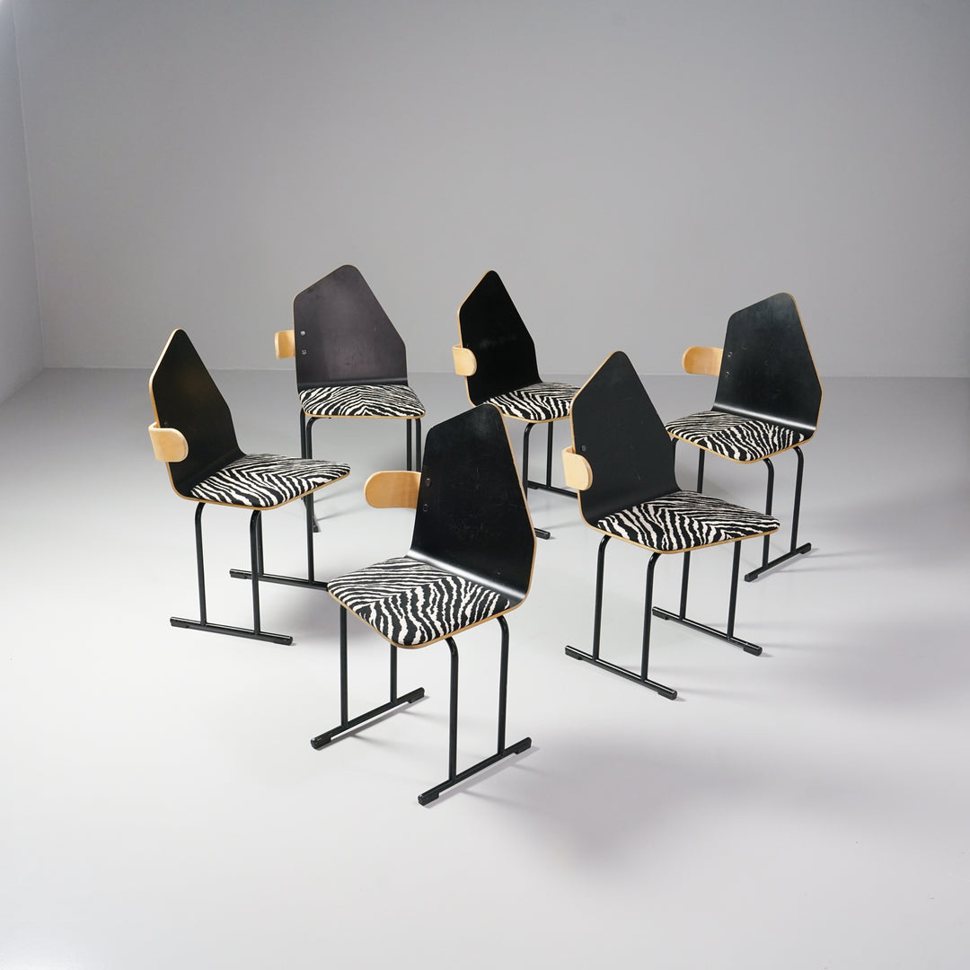 Model "Vino" chairs (5 pieces), Yrjö Kukkapuro, Avarte, 1980s