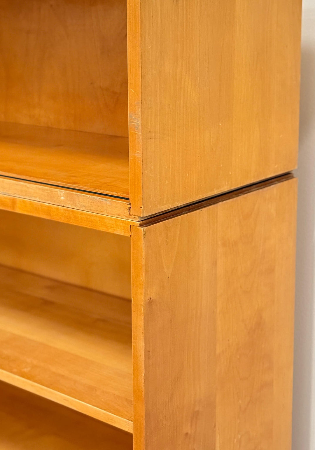 Rare model 505 stackable shelving unit, Aino Aalto, Oy Huonekalu- ja Rakennustyötehdas Ab, 1930s