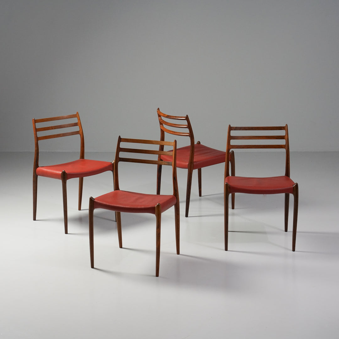 Malli 78 tuolit (4 kpl), Niels Møller, J.L. Møllers Møbelfabrik, 60-luku
