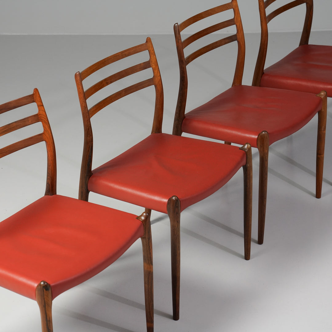 Malli 78 tuolit (4 kpl), Niels Møller, J.L. Møllers Møbelfabrik, 60-luku