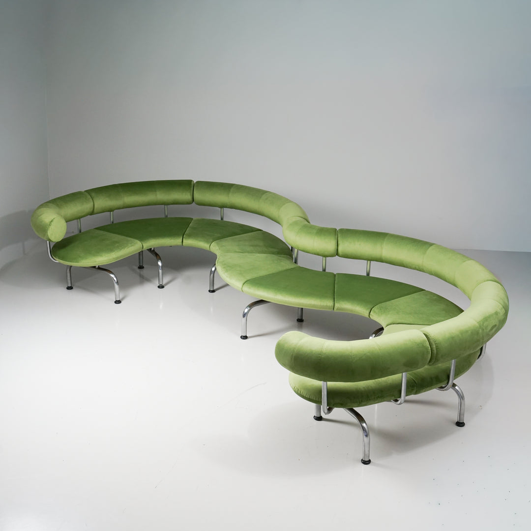 Model "Pipeline" sofa, Johannes Foersom & Peter Hiort Lorenzen, Erik Jørgensen, 1980s
