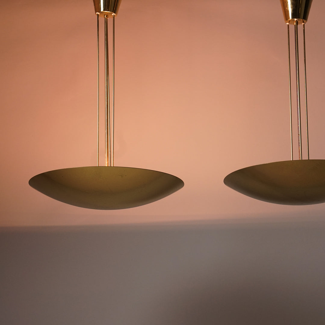 Pair of model 7026 pendants, JT Kalmar, Austria, 1970/1980s