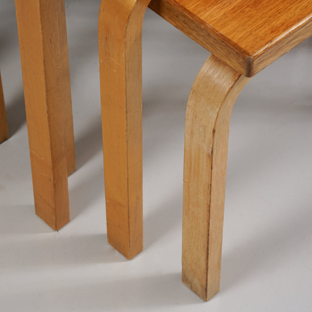 Nesting tables, Alvar Aalto, Oy Huonekalu- ja Rakennustyötehdas Ab, 1950s