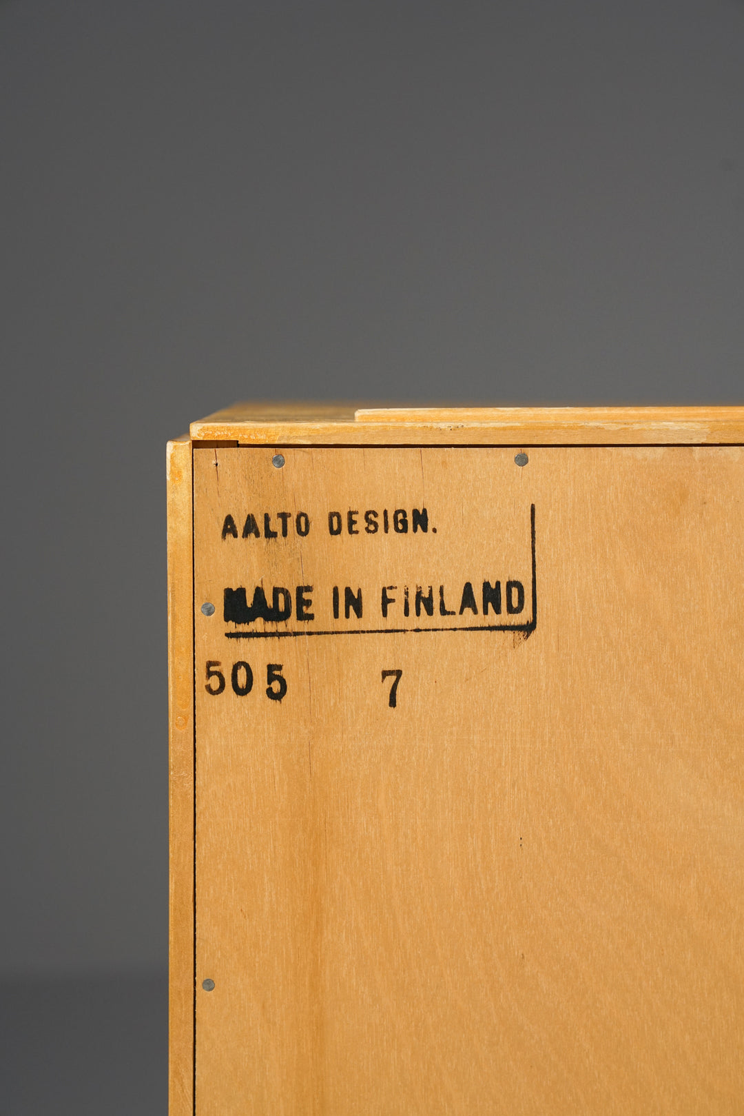Rare model 505 stackable shelving unit, Aino Aalto, Oy Huonekalu- ja Rakennustyötehdas Ab, 1930s