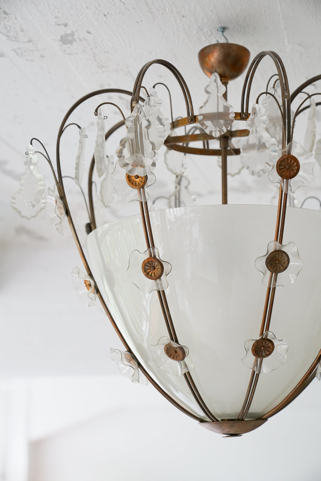 Rare model 70 chandelier, Lisa Johansson-Pape, Orno, 1940s