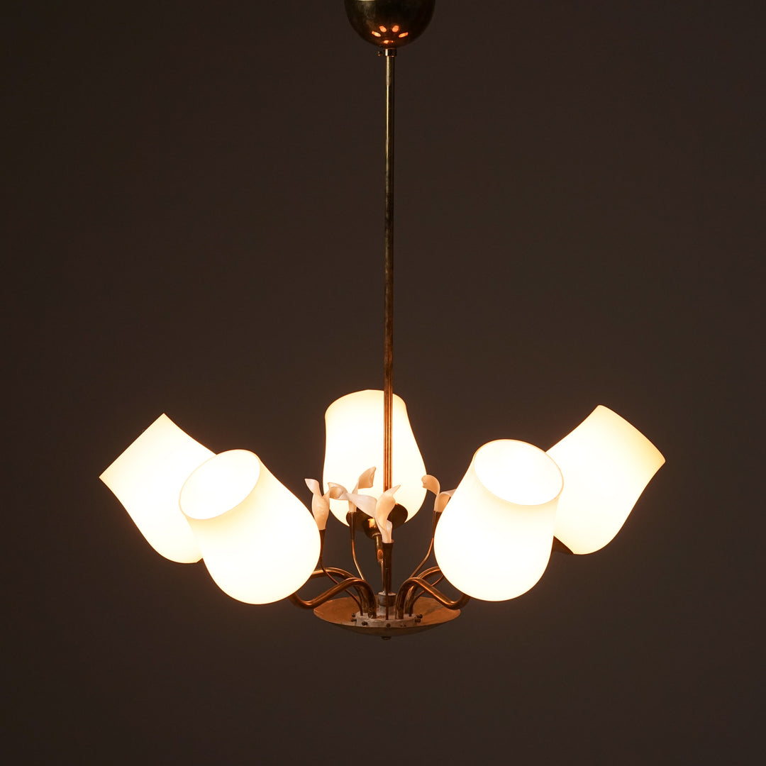 Chandelier, KORUMO Oy, Finland, 1950s