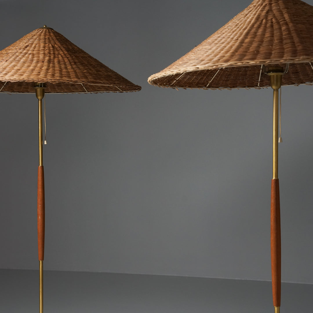 Pair of floor lights, Venhola Oy, 1960s