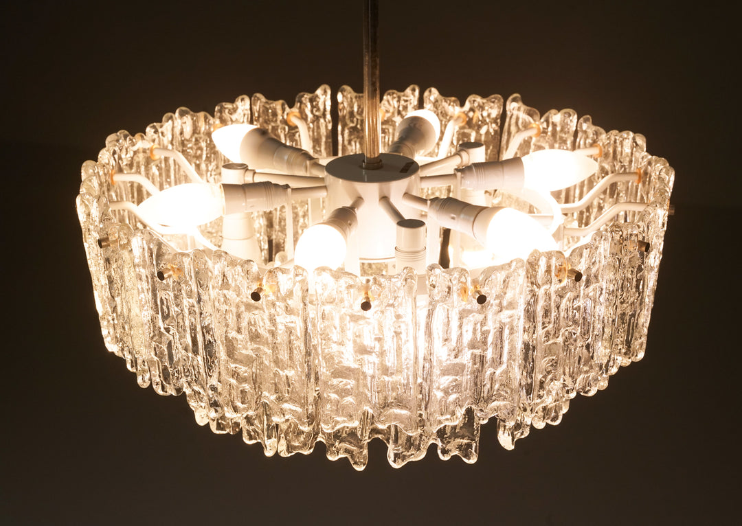 Pendant Model "Ice Block Chandelier", J.T Kalmar, Austria, 1970s