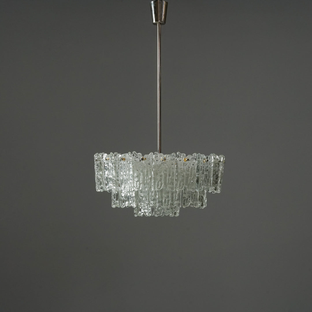 Pendant Model "Ice Block Chandelier", J.T Kalmar, Austria, 1970s
