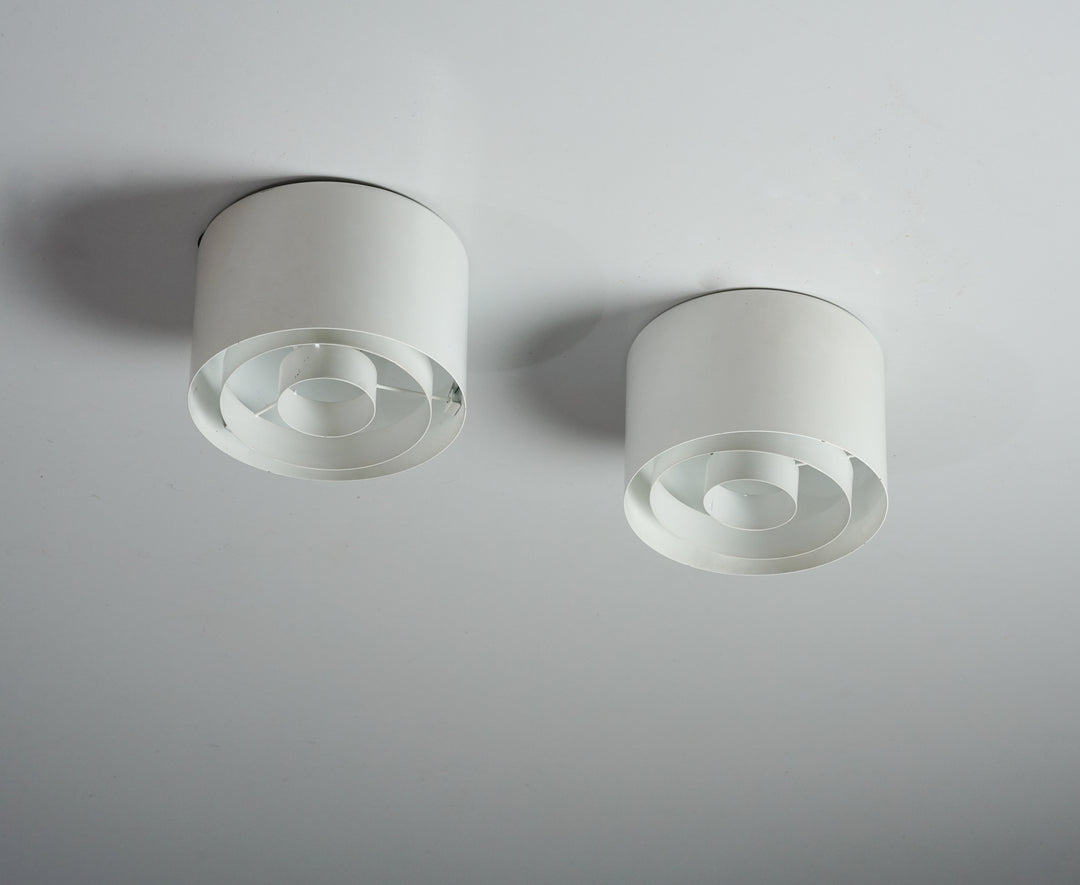Pair of model H2-23 flush mounts, Idman, 1960s
